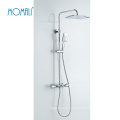 Brief bathroom brass shower mixer thermostatic bath faucets wall mounted high end temperature control